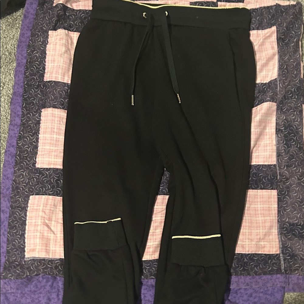 Armani Exchange Black Cropped Pants